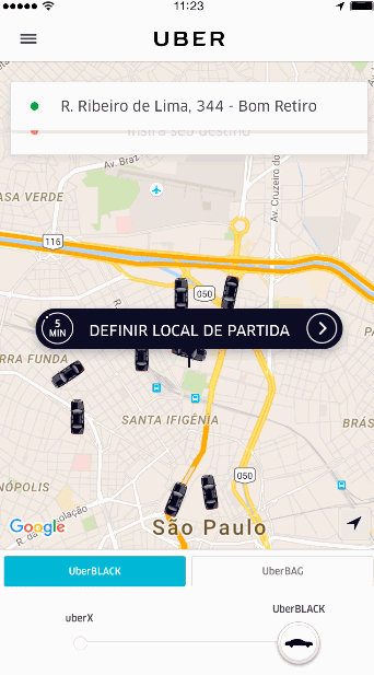 Demonstração Uber